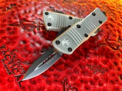Microtech Mini Troodon Double Edge Titanium Grey Standard -Microtech Shop 238 1TG 4