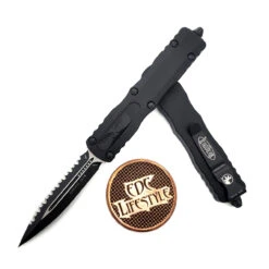 Microtech 225-3T Dirac Tactical Double Edge Full Serrated