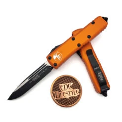 Microtech UTX-85 231-1OR Orange Single Edge Black Standard