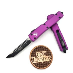 Microtech UTX-70 149-1VI Violet Tanto Black Standard