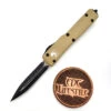 Microtech UTX-70 147-1CG Champagne Gold Double Edge Black Standard