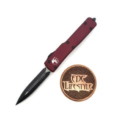 Microtech UTX-70 147-1MR Merlot Double Edge Black Standard