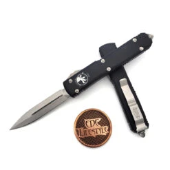 Microtech Ultratech 122-10 Double Edge Stonewash 2021 Blade Show Special