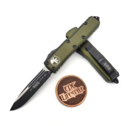 Microtech UTX-85 231-1OD Green Single Edge Black Standard