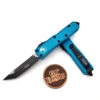 Microtech UTX-85 233-1TQ Turquoise Tanto Edge