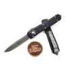 Microtech Ultratech 121-10AP Black Single Edge Apocalyptic