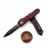 Microtech UTX-85 232-1MR Merlot Double Edge Black Standard