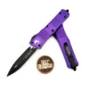 Microtech 142-1PU Combat Troodon Purple Double Edge Black Standard