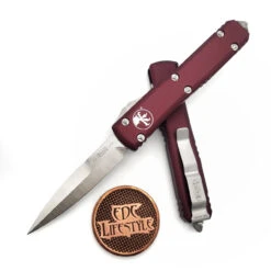 Microtech Ultratech 120-4MR Merlot Bayonet Satin