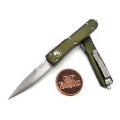 Microtech Ultratech 120-10OD Olive Drab Green Bayonet Stonewash
