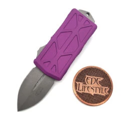 MicrotechExocet 157-10APVI Apocalyptic BladeViolet Exocet OTF Money Clip