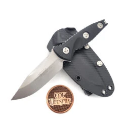 Microtech 113M-10 Socom Alpha Mini Fixed Stonewash Clip Point Blade