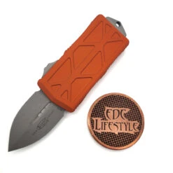 MicrotechExocet 157-10APOR Apocalyptic BladeOrange Exocet OTF Money Clip