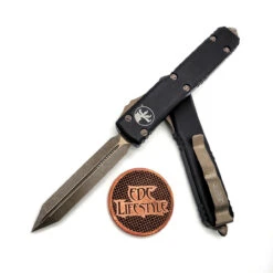 Microtech Ultratech 223-13AP Spartan Bronzed Apocalyptic Standard