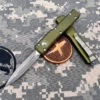 Microtech UTX-70 147-10APOD Olive Drab Green Double Edge Apocalyptic