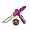 Microtech Ultratech 123-10VI Violet Tanto Edge Stonewash