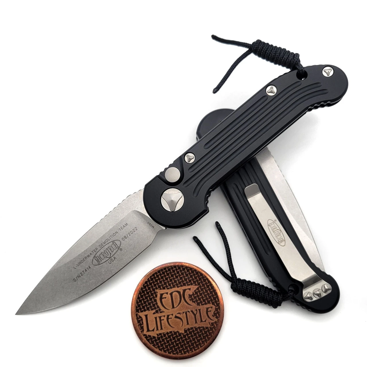 Microtech L.U.D.T. 135-10 Black Stonewash Standard LUDT 1 Microtech L.U.D.T. 135-10 Black Stonewash Standard LUDT
