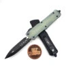 Microtech 142-1GTJGS Combat Troodon Jade Green G-10 Composite Top Double Edge Black Standard