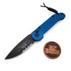 Microtech L.U.D.T. 135-2BL Blue LUDT Partial Serrated