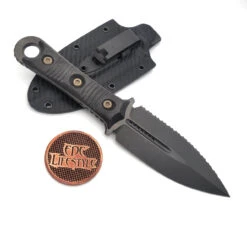 Microtech/Borka Blades 201-3DLCCFS SBD DLC Fixed Blade Full Serrated Double Edge Dagger Blade, Carbon Fiber Handles, Kydex Sheath -Microtech Shop 316141264 6107781002599934 218792703871907796 n 70732.1669150276