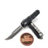 Microtech UTX-85 719-10 Black Hellhound Tanto Stonewash
