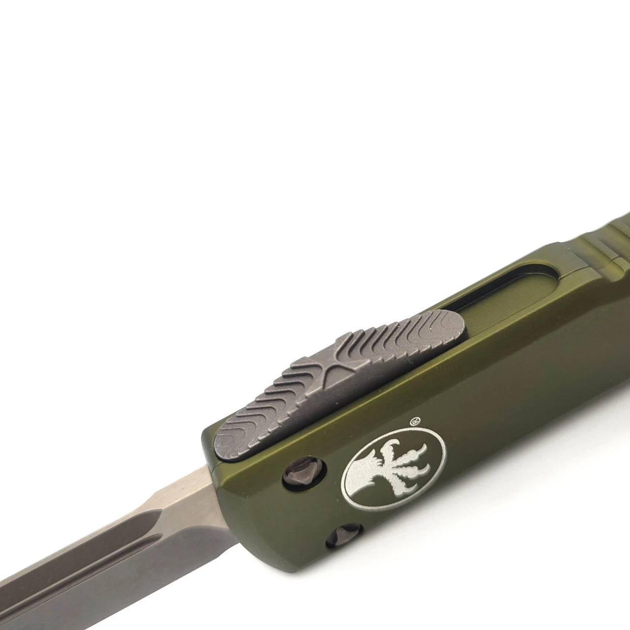 Microtech Ultratech 121-13APOD OD Green Single Edge Bronzed Apocalyptic Standard 7 Microtech Ultratech 121-13APOD OD Green Single Edge Bronzed Apocalyptic Standard - Image 7