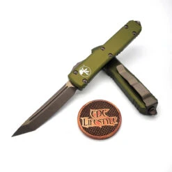 Microtech Ultratech 123-13APOD OD Green Bronzed Apocalyptic Tanto Edge