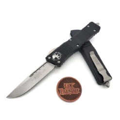 Microtech Combat Troodon 143-10 Black Stonewash Single Edge