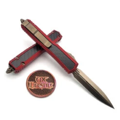 Microtech Makora 206-13RDCFIS Red Carbon Fiber Inlay Bronze Double Edge -Microtech Shop 328877679 8650353391673667 586591635980289270 n 43776.1675438604
