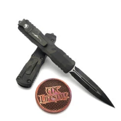 Microtech 225-1OCS Dirac Olive Camo Double Edge