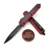 Microtech Makora 206-1RDCFIS Red Carb On Fiber Inlays Double Edge
