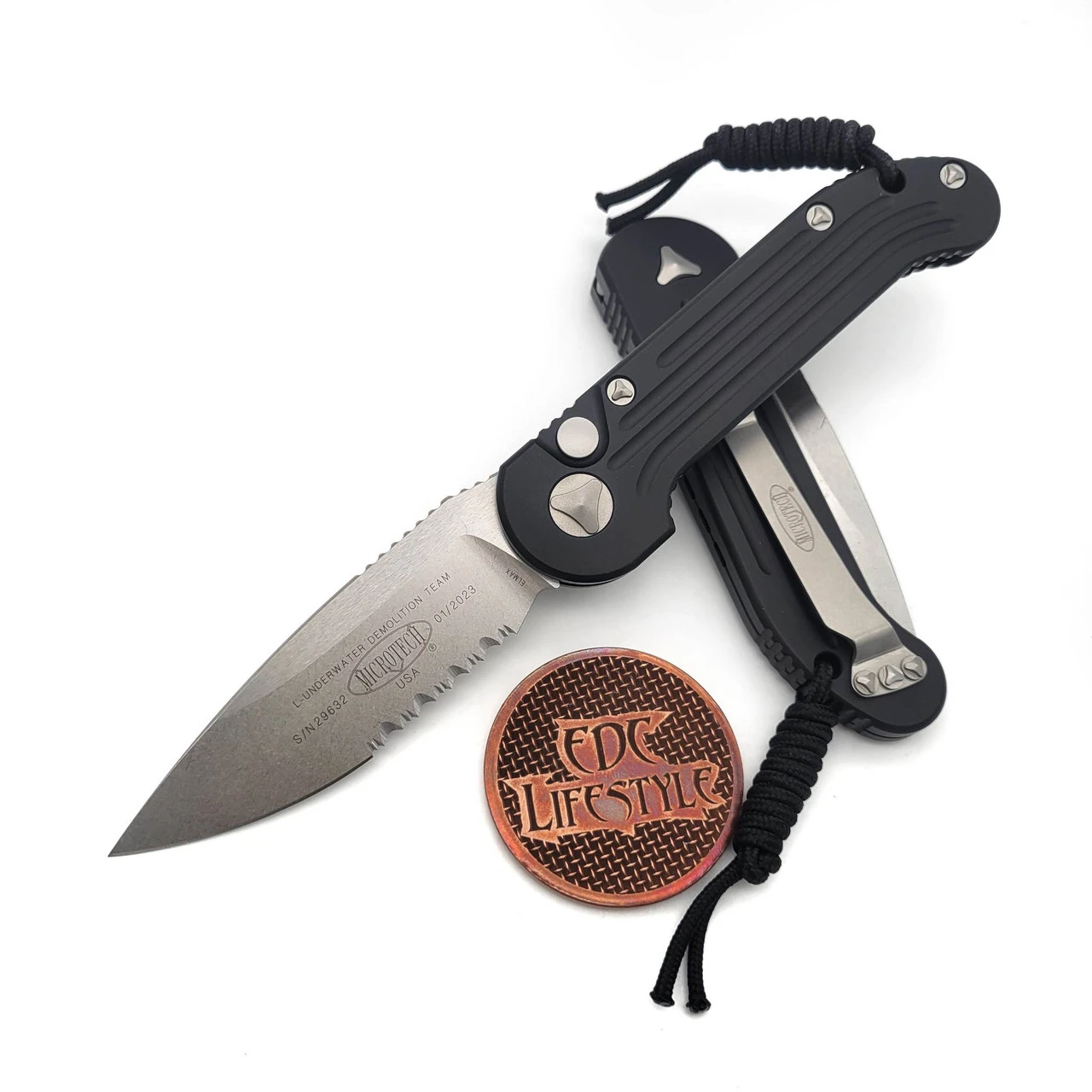 Microtech L.U.D.T. 135-11 Black Stonewash Standard Partial Serrated LUDT 1 Microtech L.U.D.T. 135-11 Black Stonewash Standard Partial Serrated LUDT