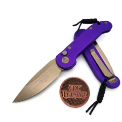 Microtech L.U.D.T. 135-13PU Purple Bronze Standard LUDT