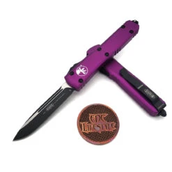Microtech Ultratech 121-1VI Violet Single Edge Standard