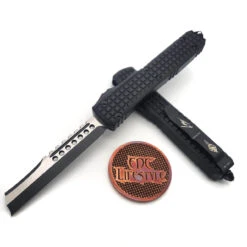 Microtech Ultratech 119R-1TFRS Hellhound Razor Frag Pattern Tactical Standard