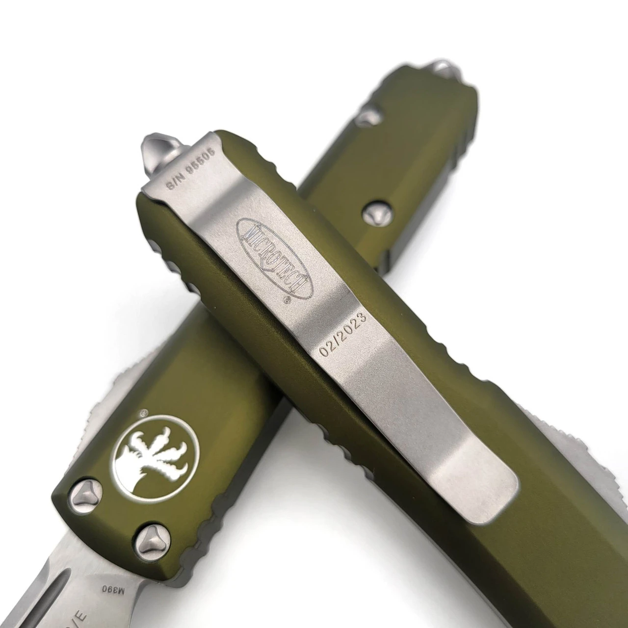 Microtech UTX-85 231-10OD Stonewash Single Edge 2 Microtech UTX-85 231-10OD Stonewash Single Edge - Image 2