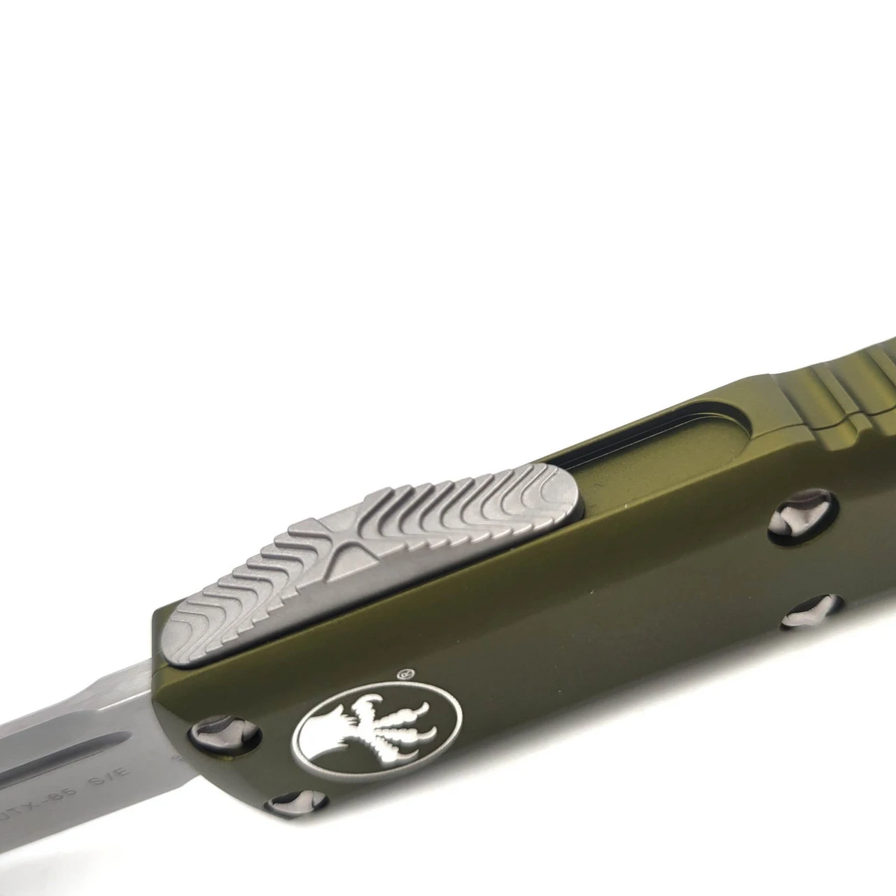 Microtech UTX-85 231-10OD Stonewash Single Edge 6 Microtech UTX-85 231-10OD Stonewash Single Edge - Image 6