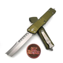 Microtech Combat Troodon 219R-10ODS OD Green Straight Razor Stonewash