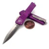 Microtech Combat Troodon 142-10VI Violet Stonewash Double Edge