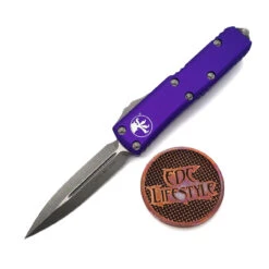 Microtech UTX-85232-10APPU Purple Apocalyptic Double Edge
