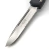 Microtech Ultratech 121-11 Black Single Edge Partial Serrated Stonewash