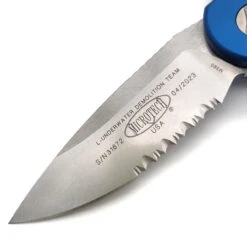 Microtech L.U.D.T. 135-11BL BLue Stonewash Standard Partial Serrated LUDT -Microtech Shop 342355823 901939551105170 4064289960017179542 n 57704.1681954667
