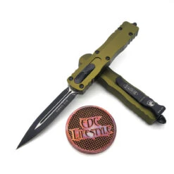 Microtech 225-1OD OD Green Dirac Double Edge Black Standard