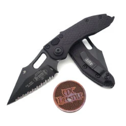 Microtech Borka Auto Stitch 169-3T Tactical Black Standard S/E Full Serrated