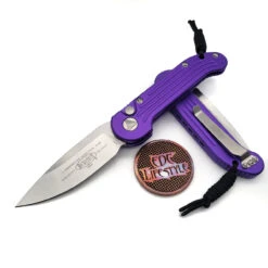 Microtech L.U.D.T. 135-10PU Purple Stonewash Standard LUDT