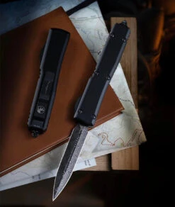 Microtech Ultratech 122-16S D/E Damascus Standard Signature Series