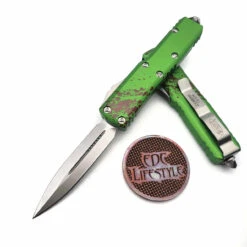 Microtech UTX-85 232-10Z Zombietech Stonewash Double Edge