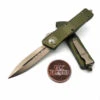 Microtech 142-13OD Combat Troodon OD Green Double Edge Bronze Blade