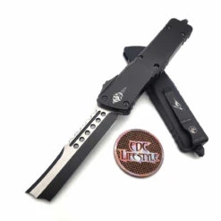 Microtech Combat Troodon 219RS-1TS Straight Razor Smooth Body Tactical Black Standard