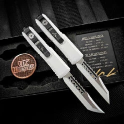 Microtech UTX-85 719-1SETSTS Hellhound Tanto & WarhoundSignature Series Star Wars Storm Trooper Deep Engraved White Standard Set Of 2 -Microtech Shop 363451171 1454208615121751 2098400978534649343 n 79617.1691555972